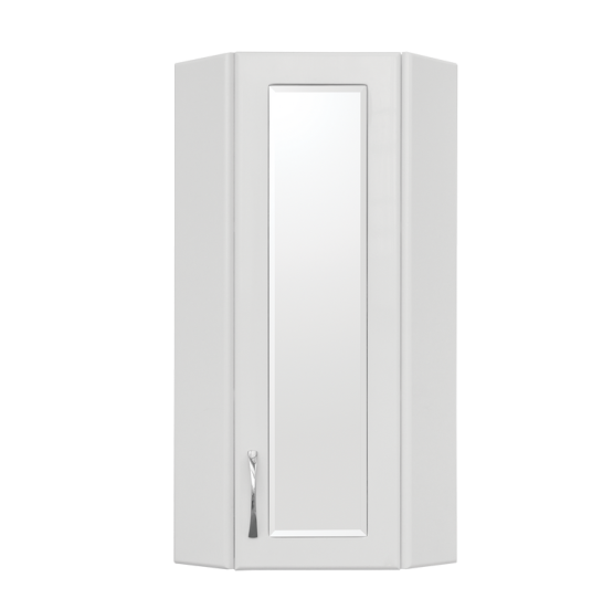 Подвесной шкаф Style Line Эко Стандарт 300/800 угловой (стекло) с полками