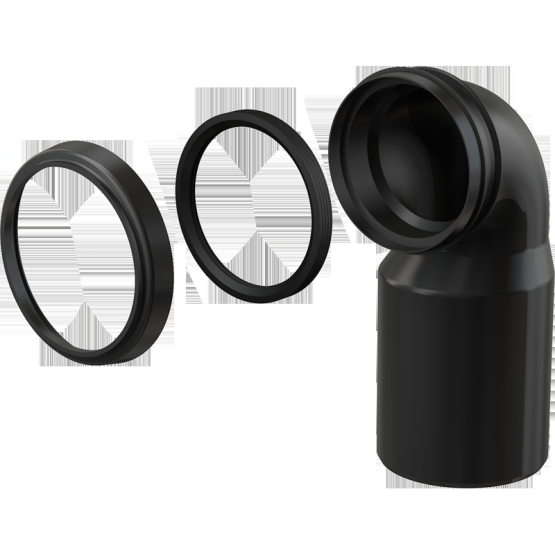 Колено стока, комплект 90/110 AlcaPlast M906