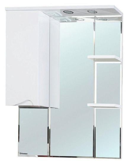 Зеркало-шкаф Bellezza Эйфория 80 L с подсветкой белый