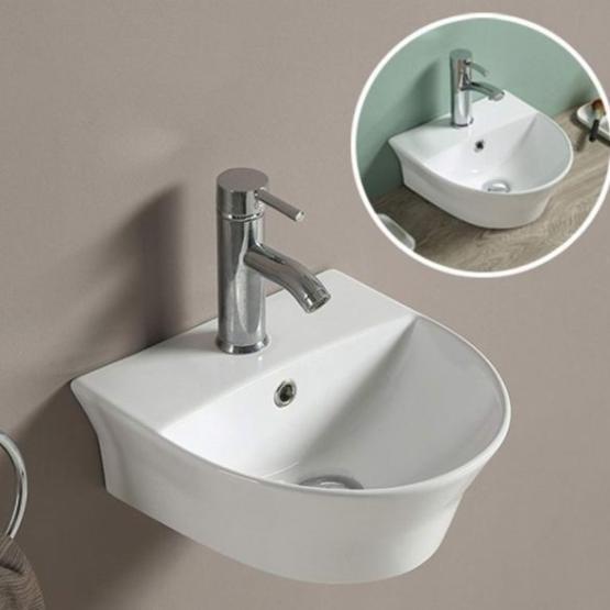 Раковина CeramaLux N 78370C 55 см подвесная