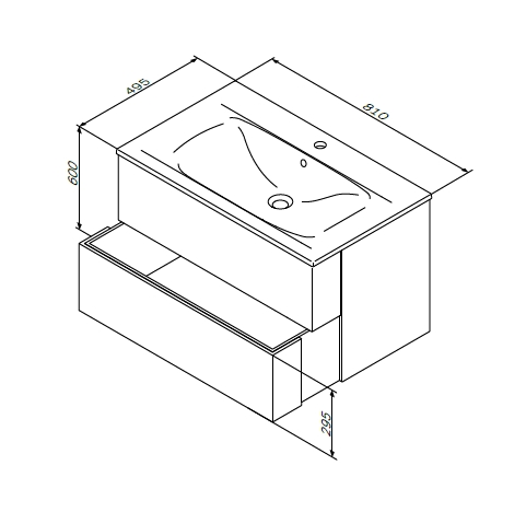 Раковина Am.Pm Spirit 2.0 M70AWCC0802WG 80 см