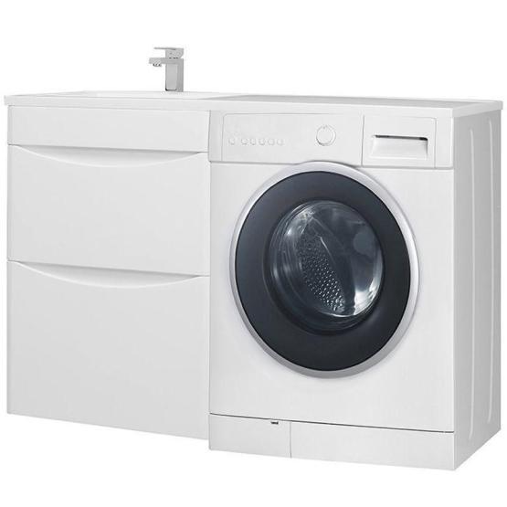 Тумба под раковину Bellezza Олиссия 120 напольная с 2 ящ. белая