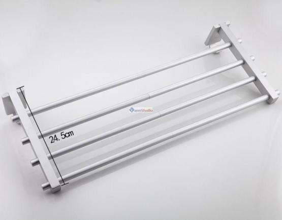 F809 Полка c полотенцедержателем Frap матовая