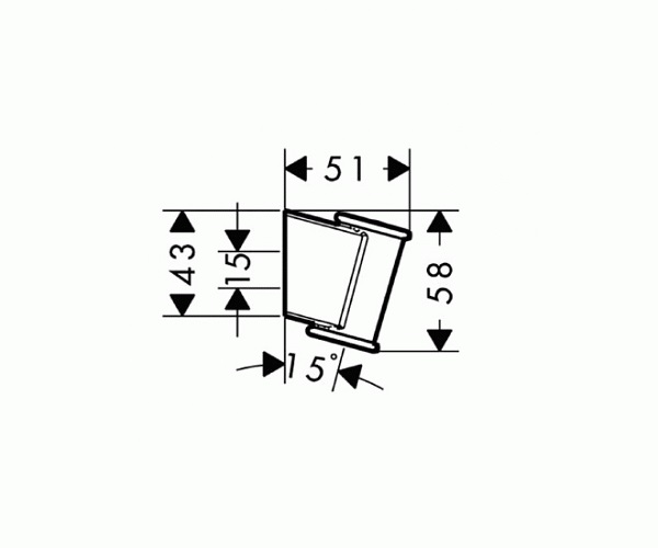 Hansgrohe Porter'Classic Держатель настенный 28324000 хром