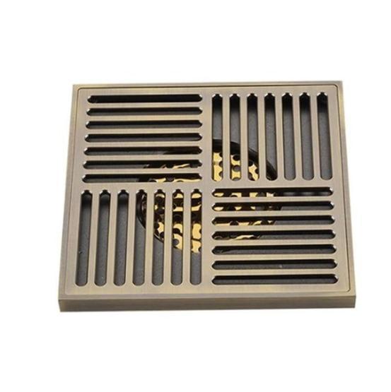 Душевой трап Gappo G81501-4 бронза 150x150мм