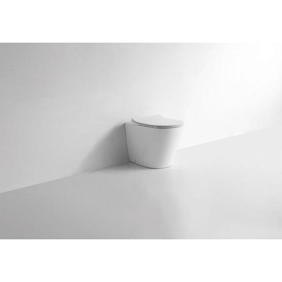 Унитаз CeramaLux NS-3178 56 см приставной безободковый микролифт