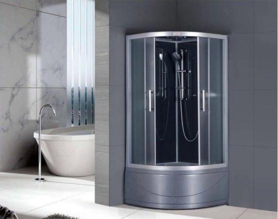 Душевая кабина Esbano 90x90 полукруг матовое стекло ESKG90CRB