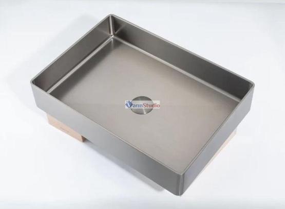 Раковина Gappo GX401-9 51x36 Oружейная сталь нерж.сталь на столешницу