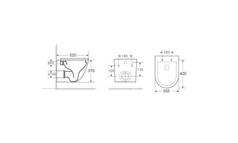 Унитаз подвесной Koller Pool ROUND Rimless, сиденье дюропласт SoftClose безободковый