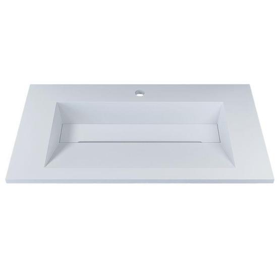 Раковина для ванной полувстраиваемая Uperwood Next Premium 70 см, прямоугольная, белая