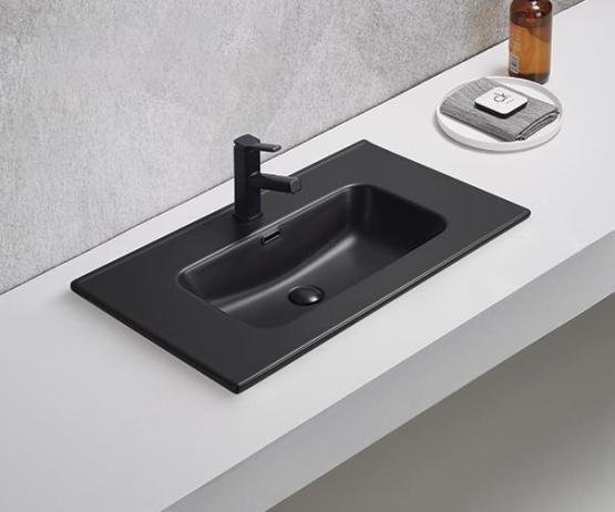 Раковина Gid Bm9080s встраиваемый 81 Черный матовый