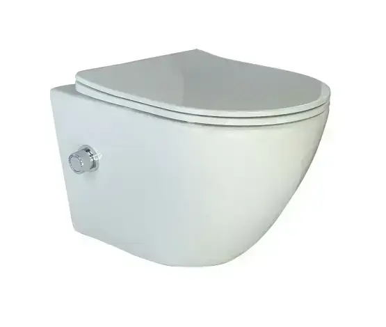 Унитаз-Биде ESBANO TERUEL-WBN безободковый подвесной белый 520х365х365