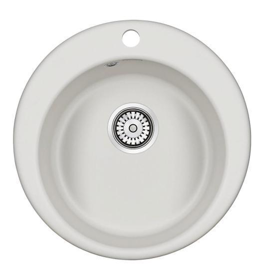 Мойка для кухни Paulmark GELEGEN, PM404800-WH, белый, D475 мм