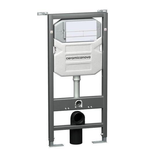 Инсталляция Ceramicanova Envision CN1002W с кнопкой смыва Flat цвет белый