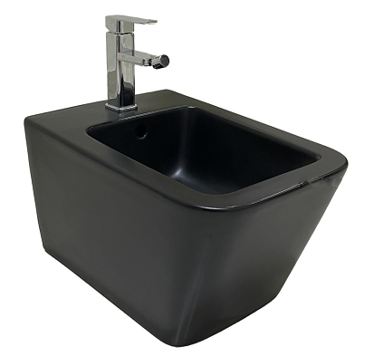 Биде Ceramalux NS5370MB подвесное, черный матовый 520x360x300