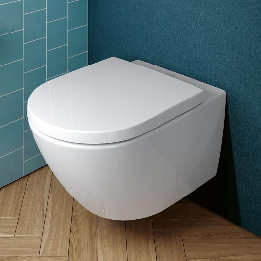 Villeroy&Boch Subway 3.0 комплект: унитаза подвесной, с вертикальным смывом TwistFlush 4670 T0 XX, сиденье для унитаза с функцией QuickRelease и SoftClosing 8M42 S1 01, горизонтальный выпуск, крепление 92219900, цвет альп.белый Ceramicрlus
