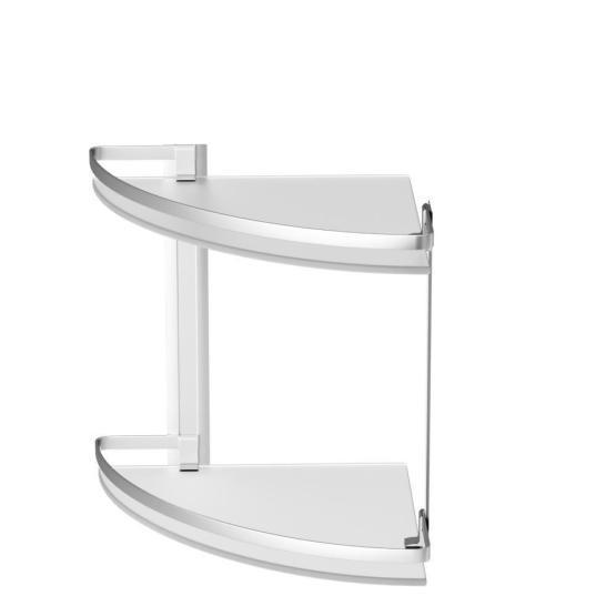 Стеклянная полка, угловая AM.PM Sense L A7456200 серебристый 34 см