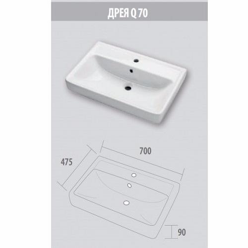 Раковина Dreja Q 70 191645
