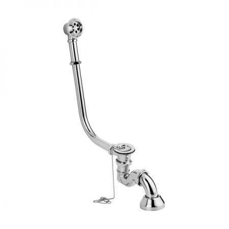 Слив-перелив VICARIO 1210/L CR, латунь ХРОМ (к отдельност.) Италия  Click-Clack