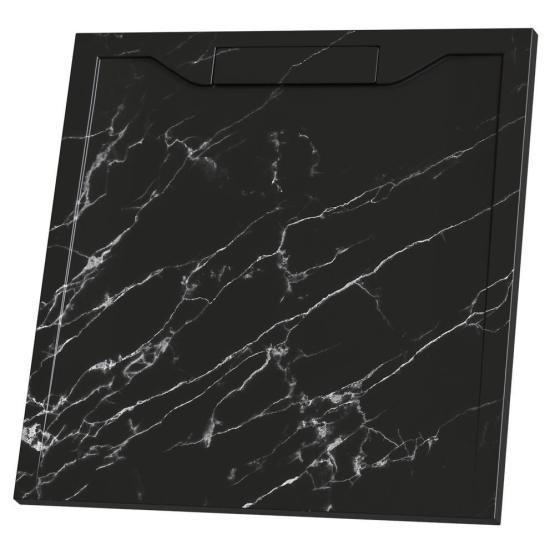 Душевой поддон квадратный RGW STE MB Черный мрамор 900x900 52341099-14 литьевой мрамор