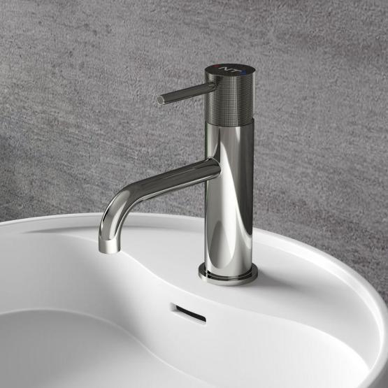 Смеситель NT BAGNO NT4211 SILIO для раковины серый хром