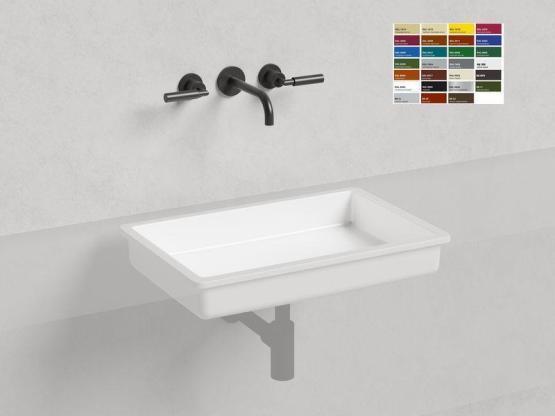 Раковина Salini MAREA 14 RAL S-Stone покраска RAL матовая 60x40 1802214MF встраиваемая