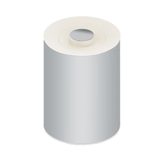 Ведро для мусора Keuco Plan 04989170051, алюминий лакированный/белый 5л