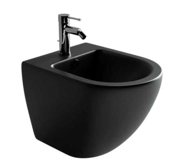 Биде Ceramicanova METROPOL CN4003MB подвесное черный матовый