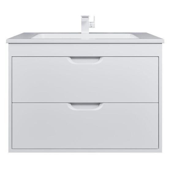 Тумба под раковину для ванной Uperwood Modul 80 см, подвесная, матовая, белая