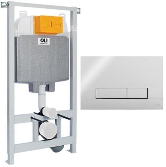 Инсталляция OLI 74 601801mNa00 + Панель слива Narro, хром глянцевый