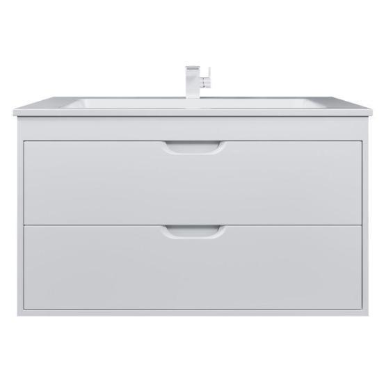 Тумба под раковину для ванной Uperwood Modul 100 см, подвесная, матовая, белая