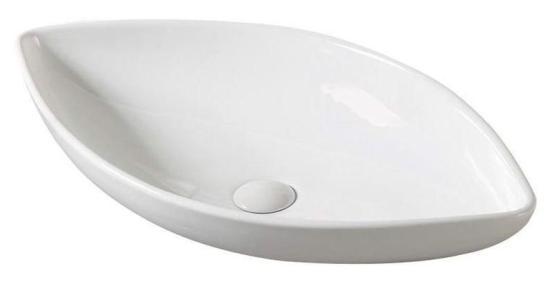 Раковина SantiLine SL-1078 70x36,5 на столешницу керамическая Белый