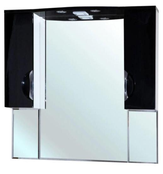 Зеркало-шкаф Bellezza Лагуна 105 с подсветкой черный