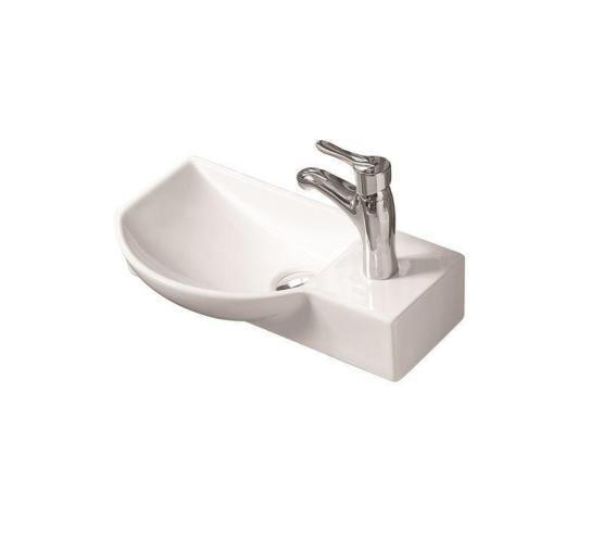 Раковина SantiLine SL-2012L 45x24 подвесная керамическая Белый