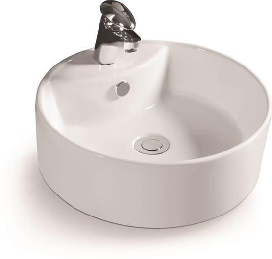 Раковина SantiLine SL-1069 46,5x46,5 на столешницу керамическая Черный матовый