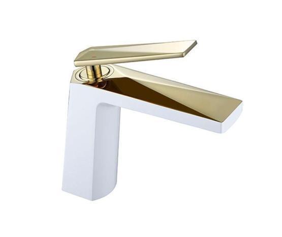 Смеситель для раковины Boheme Venturo белый/золото 381-W