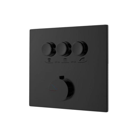 Встраиваемый смеситель Vincea для душа VSCV-431MB трехфункциональный, черный