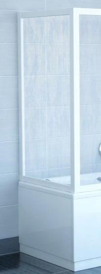 Неподвижная стенка Ravak для ванны APSV-70 белая+Тpанспаpент