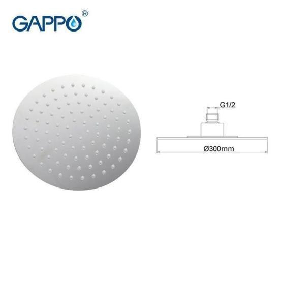 Тропический душ Gappo G29  из нерж. 300*300