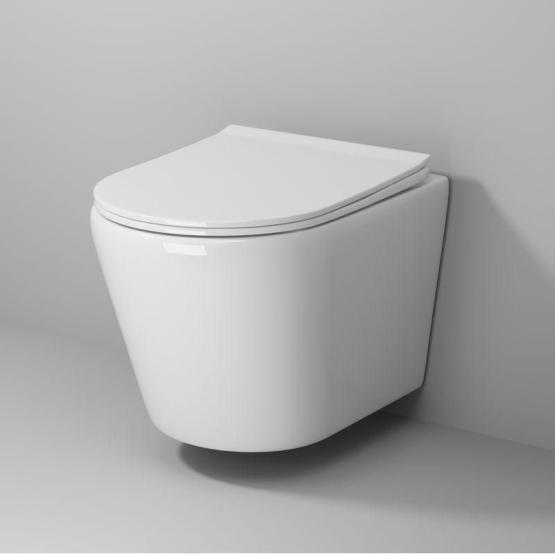 Унитаз Grossman GR-4478S Fly (520*360*350) подвесной Безободковый с тонкой крышкой