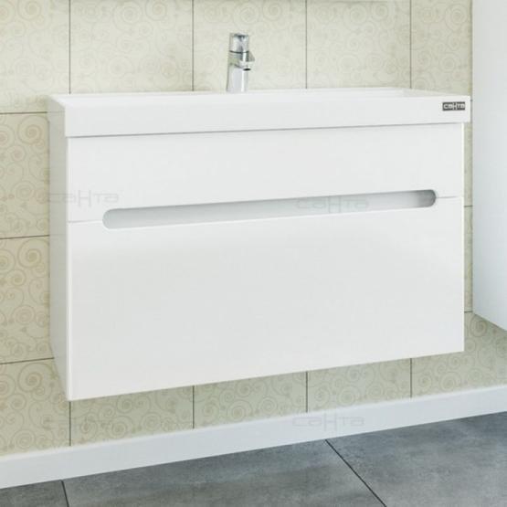 Тумба под раковину СаНта Лондон 80 224004л, подвесная (2 ящ.)