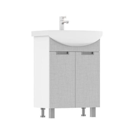 Тумба для ванной Volna Vario Sf 50.2D Софт/белый напольная (Рива) раковина отдельно