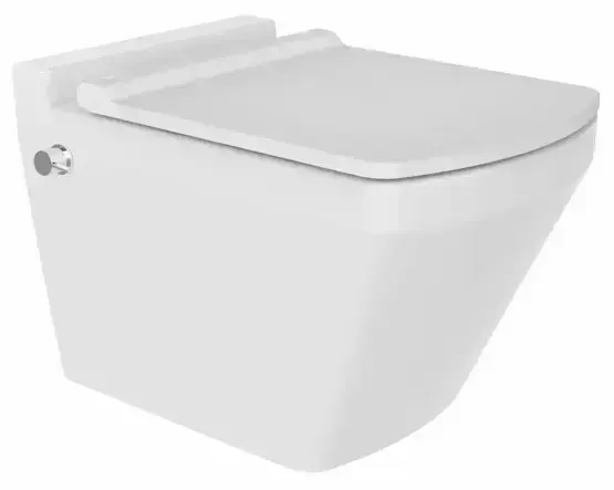 Унитаз Bien NEPTUN подвесной безободковый с форсункой биде со встроенным смесителем сиденье микролифт NPKA052N1VE0W5000