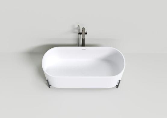 Ванна NT BAGNO NT303 AMIATA 1600x700 искусственный камень белый матовый