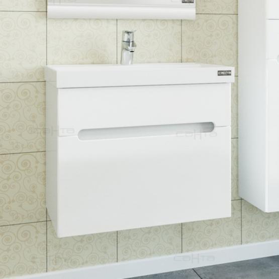 Тумба под раковину СаНта Лондон 60 224002л, подвесная (2 ящ.)