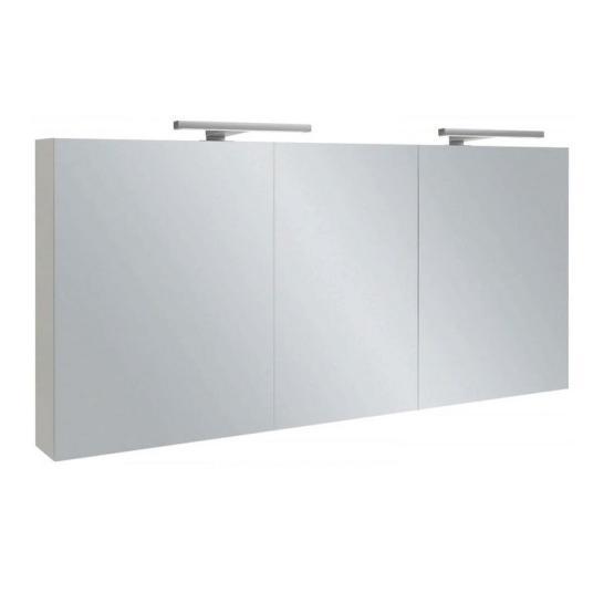 Зеркальный шкаф Jacob Delafon EB789RU-G1C 140 см с подсветкой белый блестящий