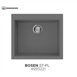 Кухонная мойка Omoikiri Bosen 57-PL 4993221, 570х500, платина