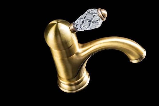 Смеситель для раковины Boheme Crystal 301-CRST бронза