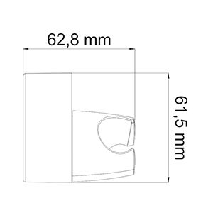 Настенный держатель WasserKraft A014 хром