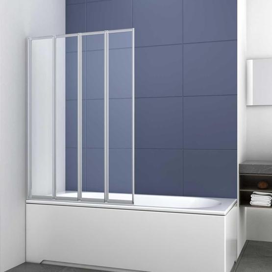 Шторка на ванну Vincea VSB-31100CL, 1000*1400, хром, стекло прозрачное